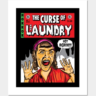 The Curse of the Laundry, Horror Comicbook Cover Posters and Art